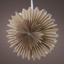 Suspension lumineuse papier Origami (D60 cm) Flocon Sable