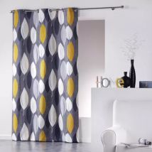 Rideau coton (140 x 240 cm) Leafy Jaune
