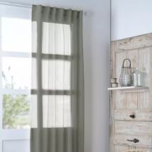 Voilage galon fronceur (140 x 260 cm) Madrid Vert kaki