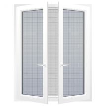 Toile Moustiquaire pour fenêtre (130 x 150 cm) Blanc