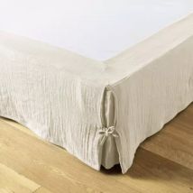 Mantovana garza di cotone (160 x 200 cm) Gaïa Beige pampa