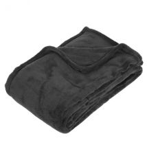 Plaid doux (150 cm) Tendresse Gris anthracite