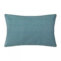 Coussin rectangulaire coton (30 x 50 cm) Otto Bleu canard