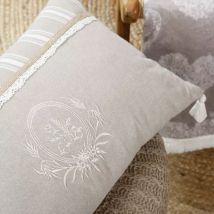 Rechthoekig Sierkussen (50 cm) Adelaïde Beige