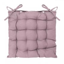 Coussin de chaise carré Datara Rose clair
