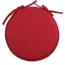 Galette de chaise ronde (40 cm) Nelson Rouge