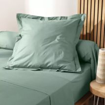 Taie d'oreiller carrée coton bio (63 x 63 cm) Biolina Vert sauge