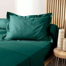 Taie d'oreiller rectangulaire coton bio (50 x 70 cm) Biolina Vert émeraude