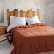 Couvre lit matelassé (230 x 250 cm) Vercors Terracotta