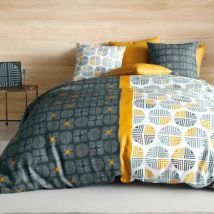 Betttuch-Set aus Baumwolle (Bett 140 cm) - 4-tlg Arturo Grau