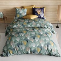 Betttuch-Set aus Baumwolle (Bett 140 cm) 4-teilig Cottey Grün