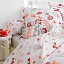 Taie de traversin percale de coton (L200 cm) Petite folie Rouge