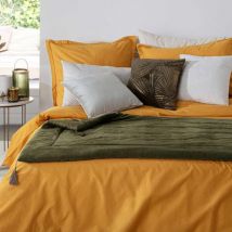 Edredon velours (80 x 180 cm) Sonia Vert kaki
