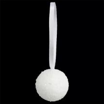 Lote de 10 bolas de Navidad (D60 mm) Crisalis Blanco