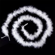 Guirlande Boa en plumes (160 cm) Maria Blanc
