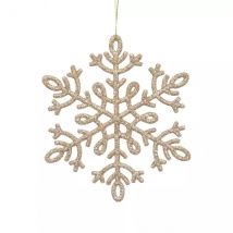 8er Set Schneeflocken Dentelle Gold