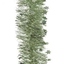 Girlande (D10 cm) mit Sternen Alpine Salbeigrün