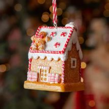 Lebkuchenhaus zum Aufhängen Pain d'épice Gelb