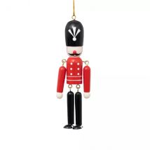 Soldat Casse-noisette à suspendre (H14 cm) James Rouge
