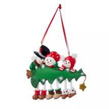 Bonhomme de neige à suspendre (H10 cm) Famille Multicolore