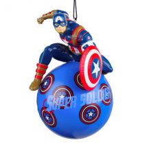 Pallina di Natale (D130 mm) Disney Captain America Blu