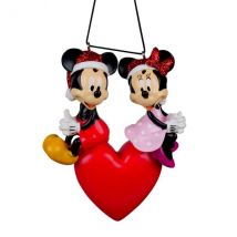 Adorno de fiesta para colgar Disney Mickey y Minnie Rojo