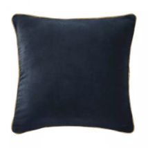 Cuscino quadrato iin velluto di cotone (45 cm) César Blu notte
