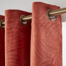 Rideau obscurcissant velours (180 x 260 cm) Fern Terracotta