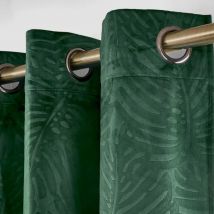 Rideau obscurcissant velours (140 x 240 cm) Fern Vert sapin