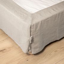 Cache-sommier lin lavé (140 x 190 cm) Louise Beige