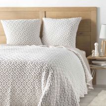 Couvre-lit et 2 taies d'oreiller (220 x 240 cm) Joana Beige
