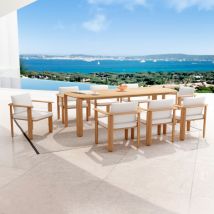 Table de jardin bois teck 8 places (260 x 100 cm) Java
