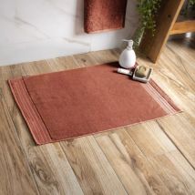 Tapis de bain coton bio (50 x 70 cm) Méline Terracotta
