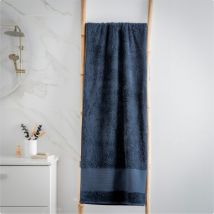 Asciugamano bagno cotone bio (90 x 150 cm) Méline Blu notte