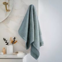 Asciugamano bagno cotone bio (50 x 90 cm) Méline Blu ghiaccio