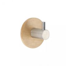 Patère adhesive 3M bambou (D5 cm) Chrome