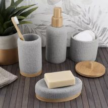 Badkamer set brei-effect Grijs