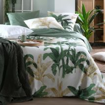 Housse de couette percale de coton (140 x 200 cm) Arama Verte