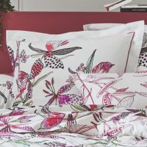 Funda de almohada cuadrada en algodón (65 x 65 cm) Pénélope Rosa