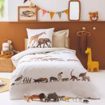 Housse de couette enfant percale de coton (200 x 200 cm) Noé Multicolore