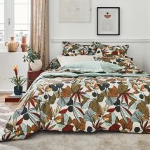 Housse de couette percale de coton (280 x 240 cm) Cascade Multicolore