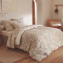 Bettbezug aus gewaschener Baumwolle (280 x 240 cm) Séréna Beige
