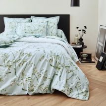 Perkal-Bettbezug (260 x 240 cm) Eléna Nil Grün