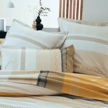 Taie d'oreiller carrée percale de coton (65 x 65 cm) Marlow Jaune