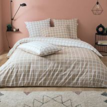 Dekbedovertrek percal katoen (300 x 240 cm) Max Beige