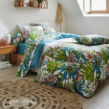 Baumwoll-Bettbezug (200 x 200 cm) Sumatra Paon Mehrfarbig