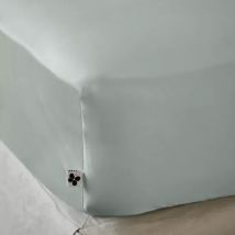 Lenzuolo con angoli in raso di bambù (180 x 200 cm) Salomé Verde eucalipto