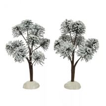 Set van kerstbomen Felia om een dorp te bouwen