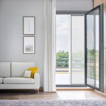 Moustiquaire porte fenêtre enroulable latérale (140 x 230 cm) Moustyk Blanc