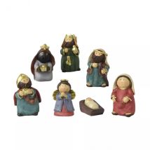 Set van 7 kleine heiligenbeeldjes (H8 cm) Sint-Celestine
